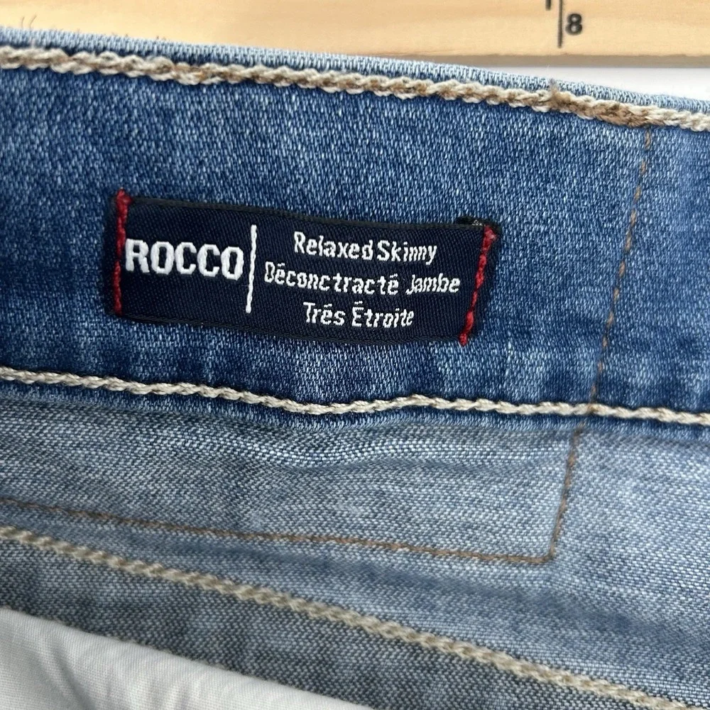 True Religion Rocco Jeans‎ Mens 36x32 Relaxed Skinny Stretch Denim Streetwear
